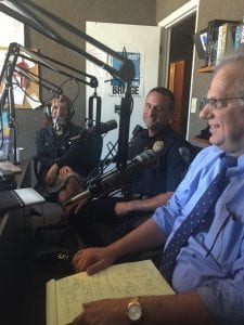 Sergeant Todd Morgan and Attorney John Price at The Bridge at 105 5